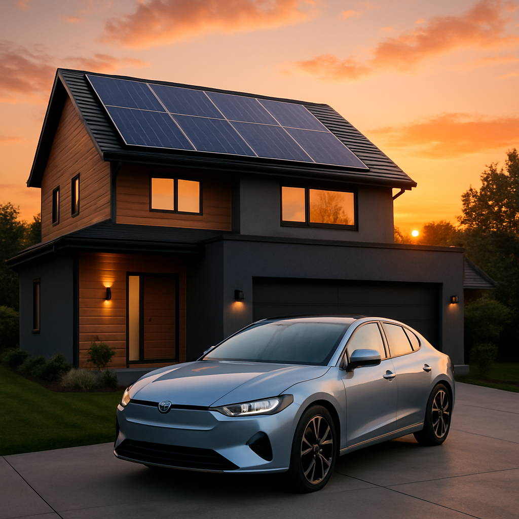 Solar Connect modern home render