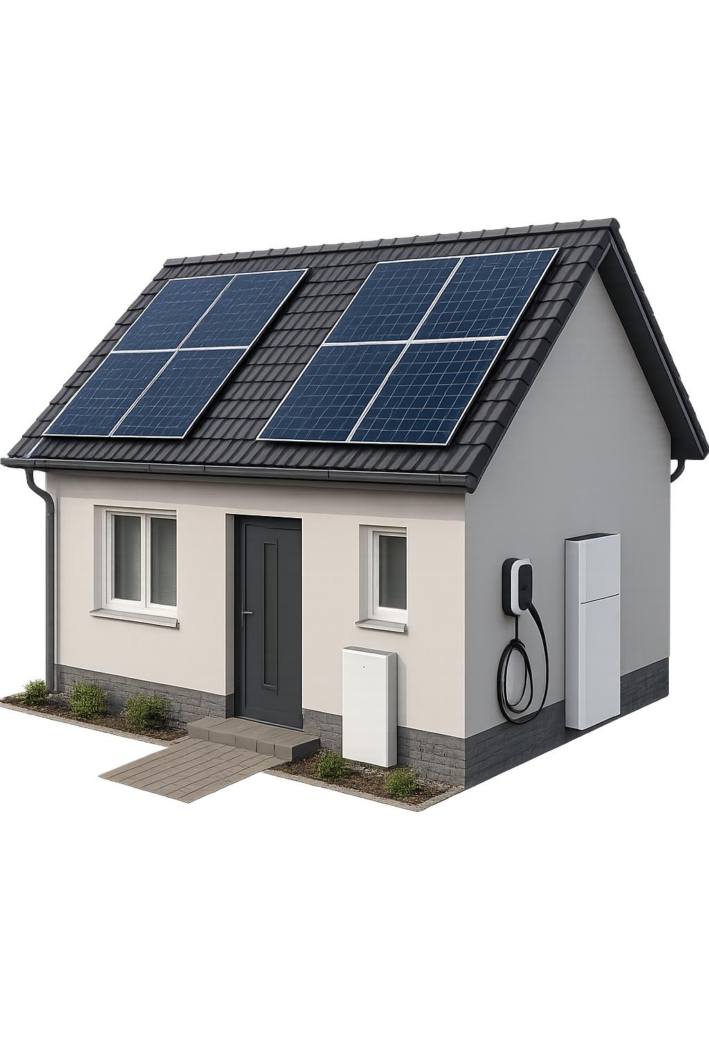 Solar home process render